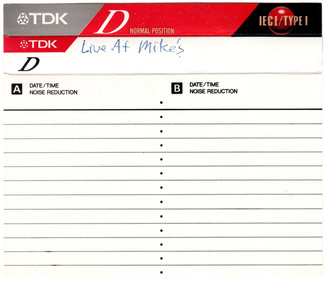 cassette label